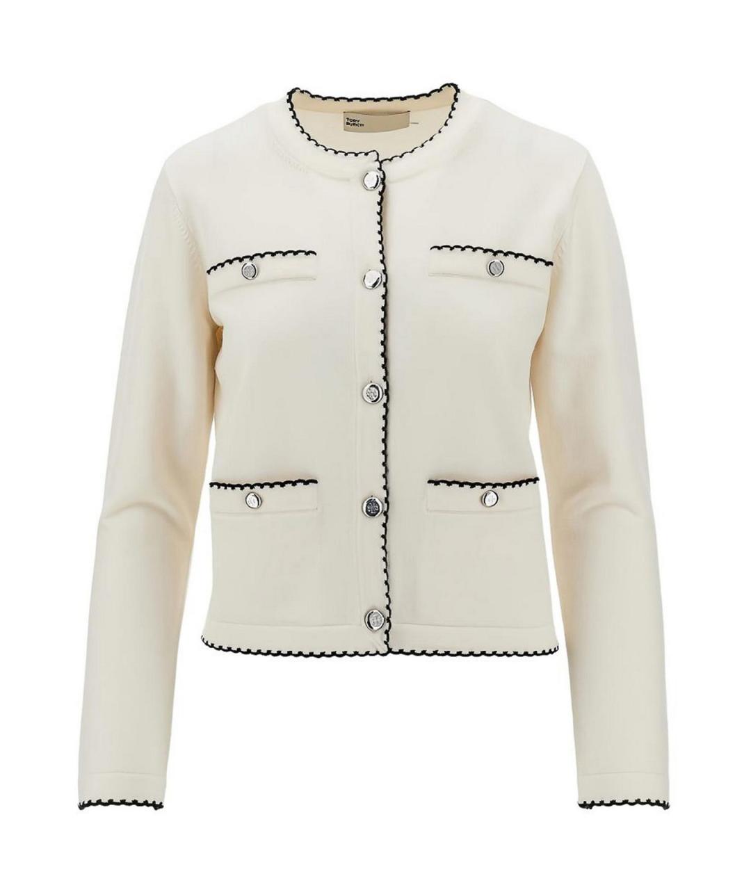 TORY BURCH Бежевый шерстяной кардиган, фото 1
