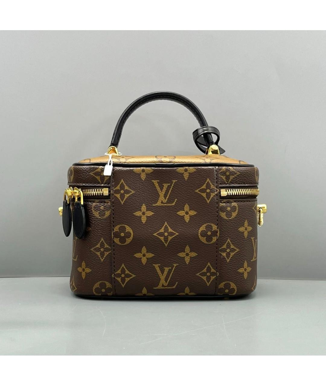 LOUIS VUITTON Коричневая кожаная сумка через плечо, фото 2