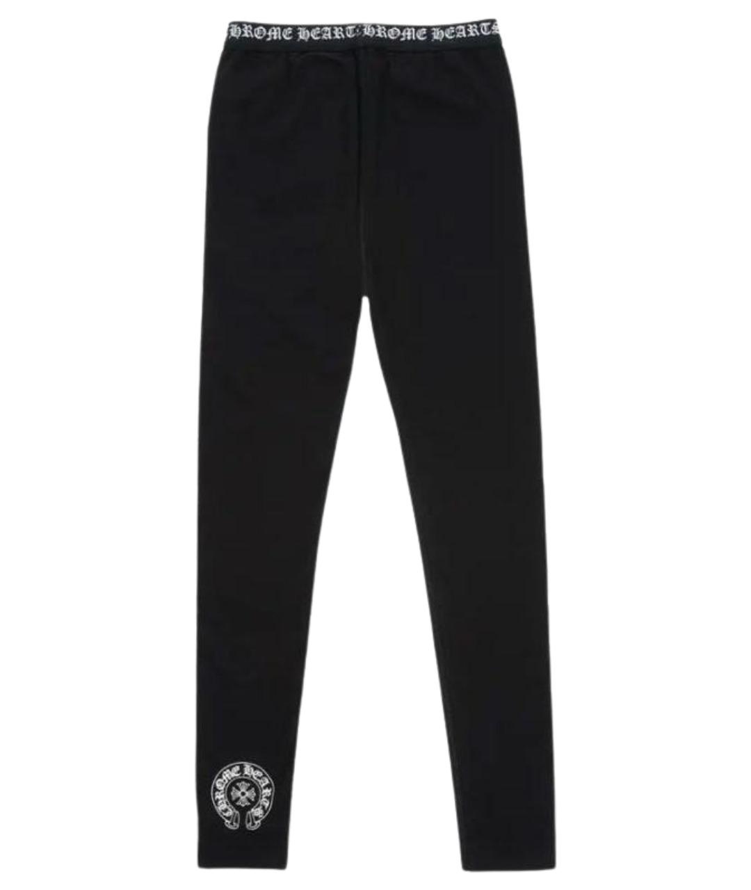 CHROME HEARTS Черные леггинсы и велосипедки, фото 1