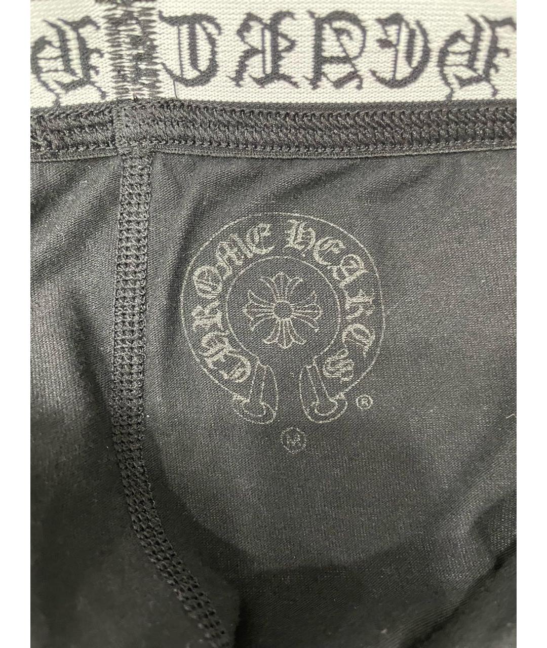CHROME HEARTS Черные леггинсы и велосипедки, фото 4