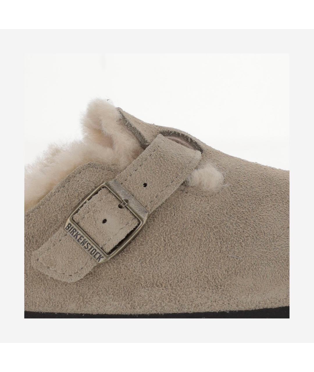 BIRKENSTOCK Коричневые замшевые сабо, фото 5