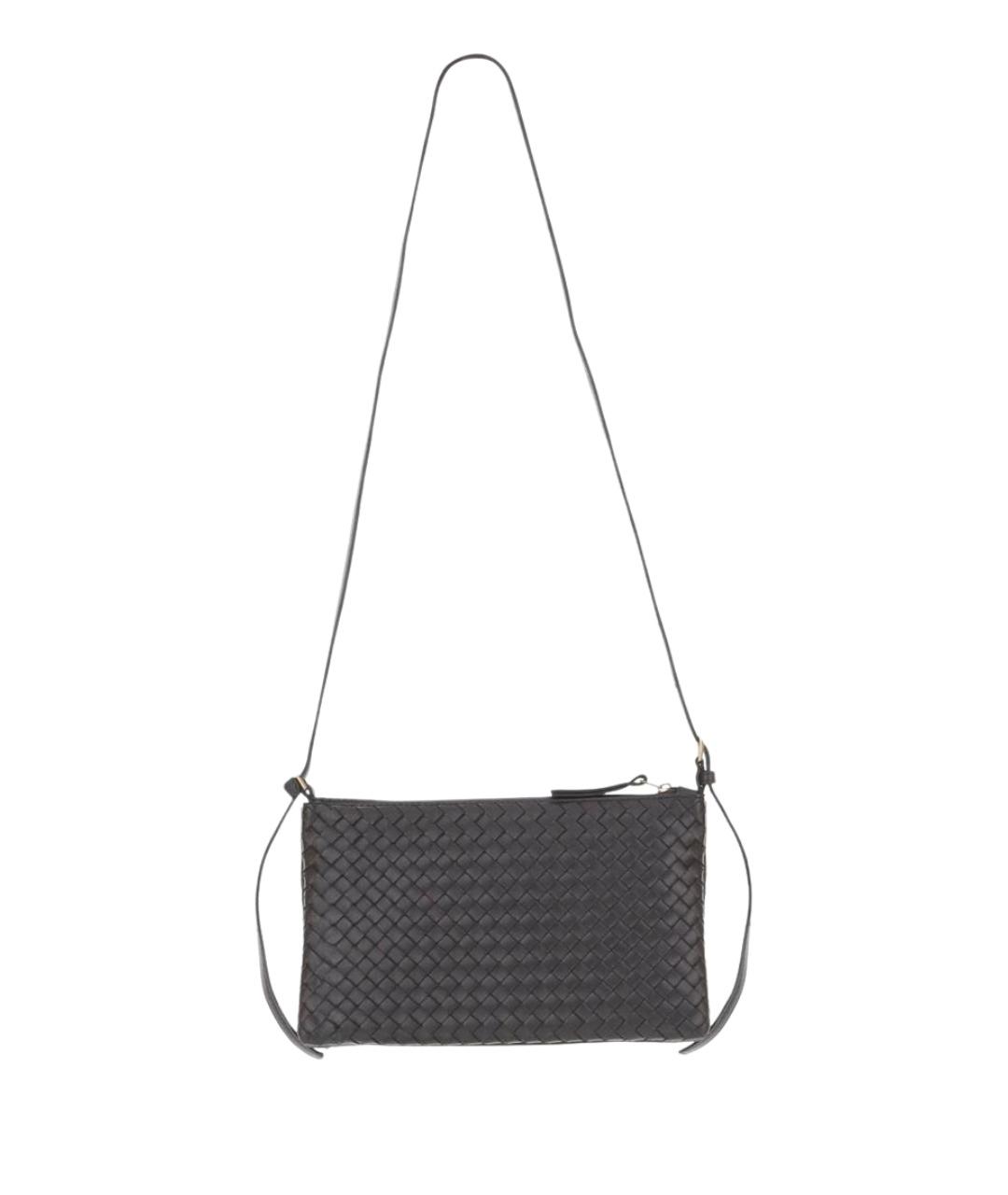 BOTTEGA VENETA Коричневая кожаная сумка через плечо, фото 1