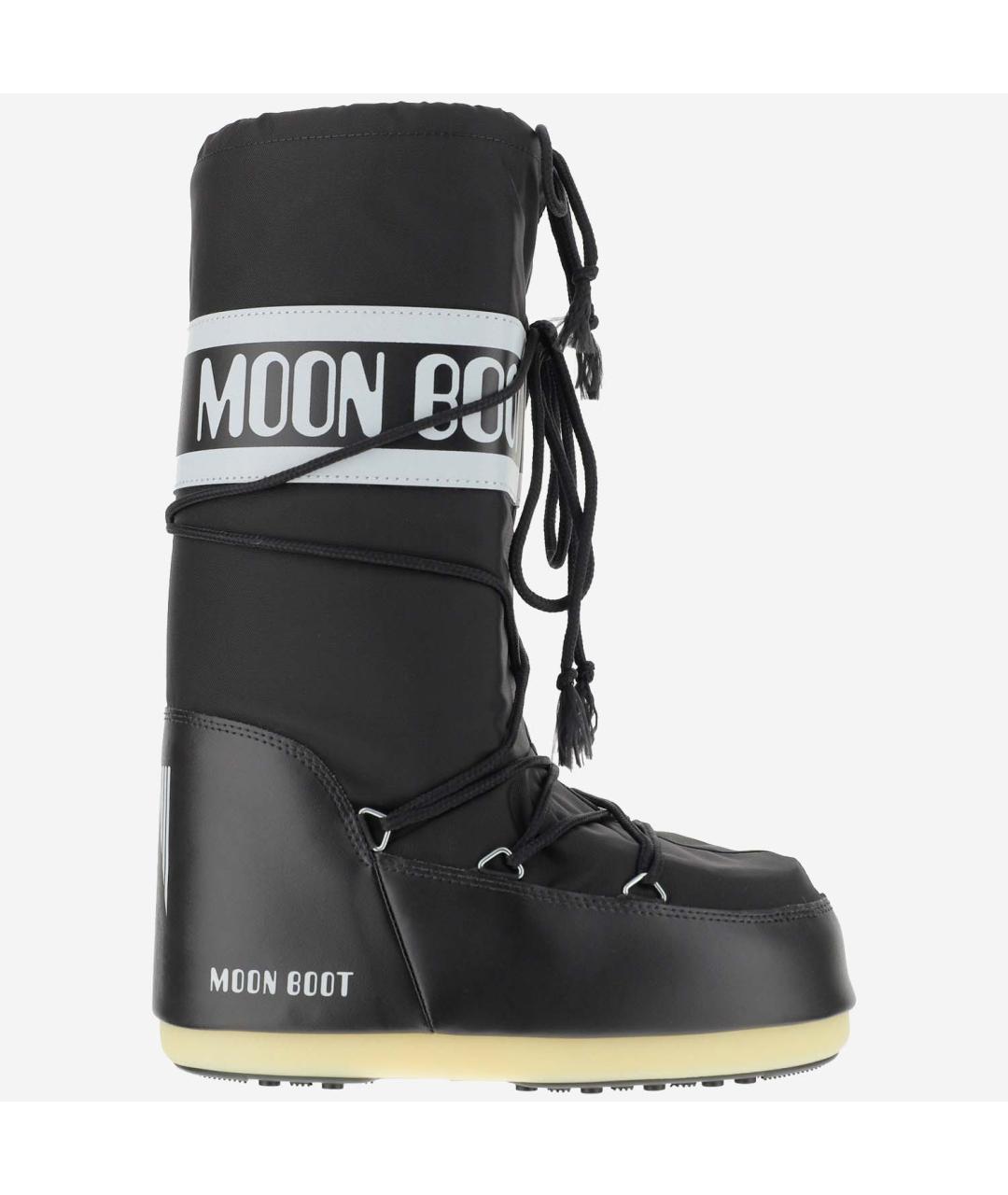 MOON BOOT Черные синтетические сапоги, фото 5