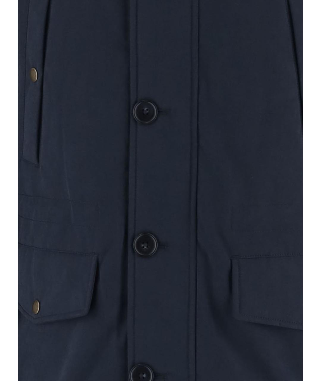 WOOLRICH Темно-синяя хлопковая куртка, фото 3
