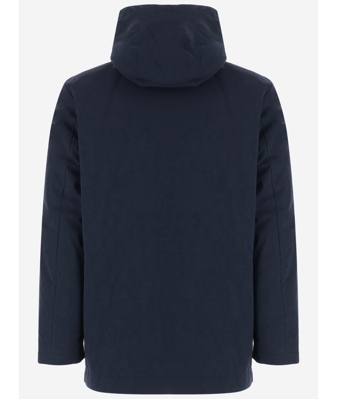 WOOLRICH Темно-синяя хлопковая куртка, фото 2