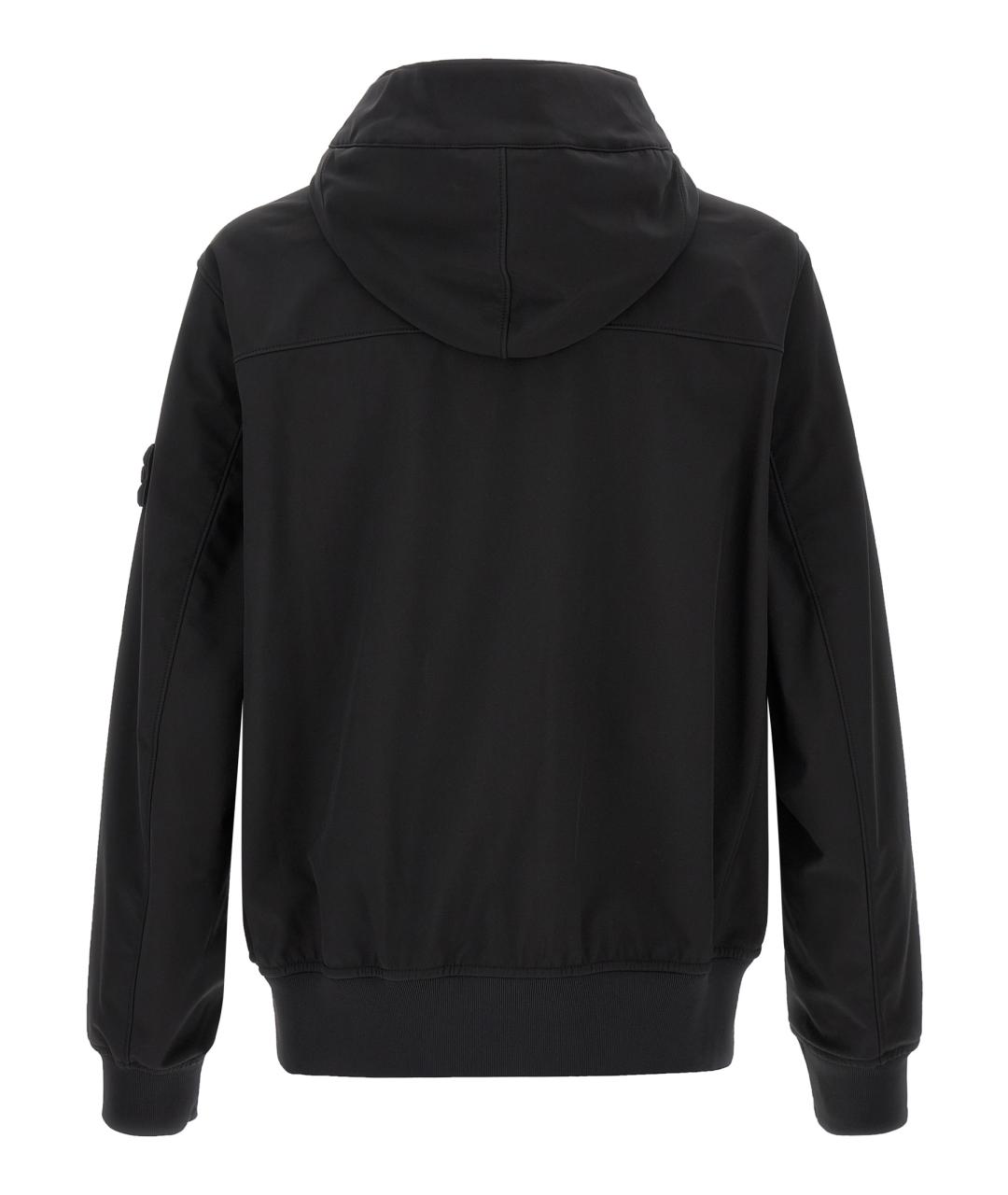STONE ISLAND Черная полиэстеровая куртка, фото 2