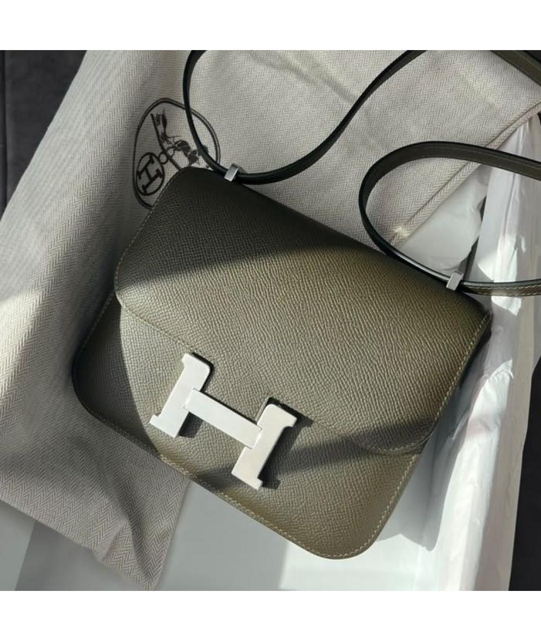 HERMES Кожаная сумка через плечо, фото 4
