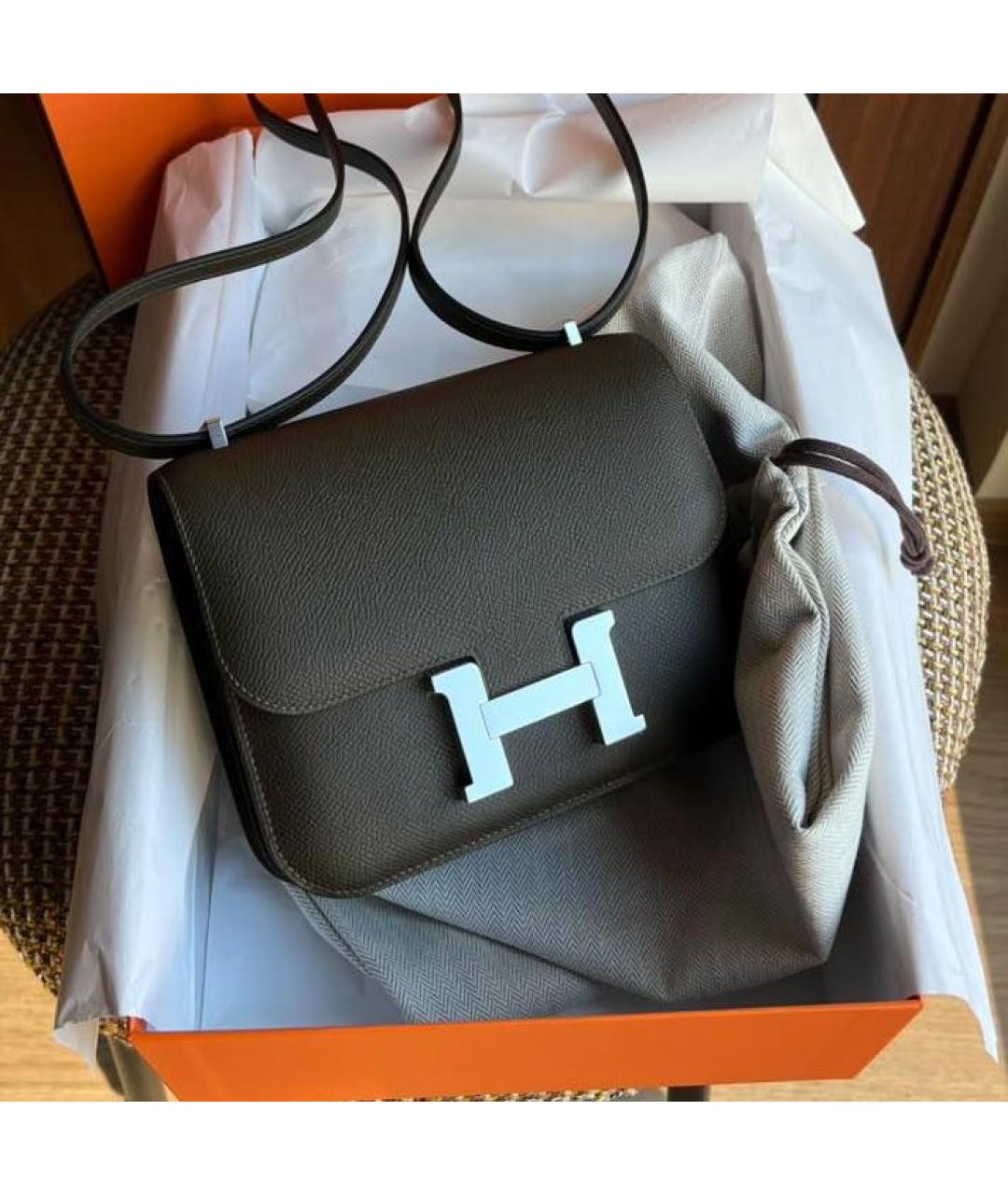 HERMES Кожаная сумка через плечо, фото 3