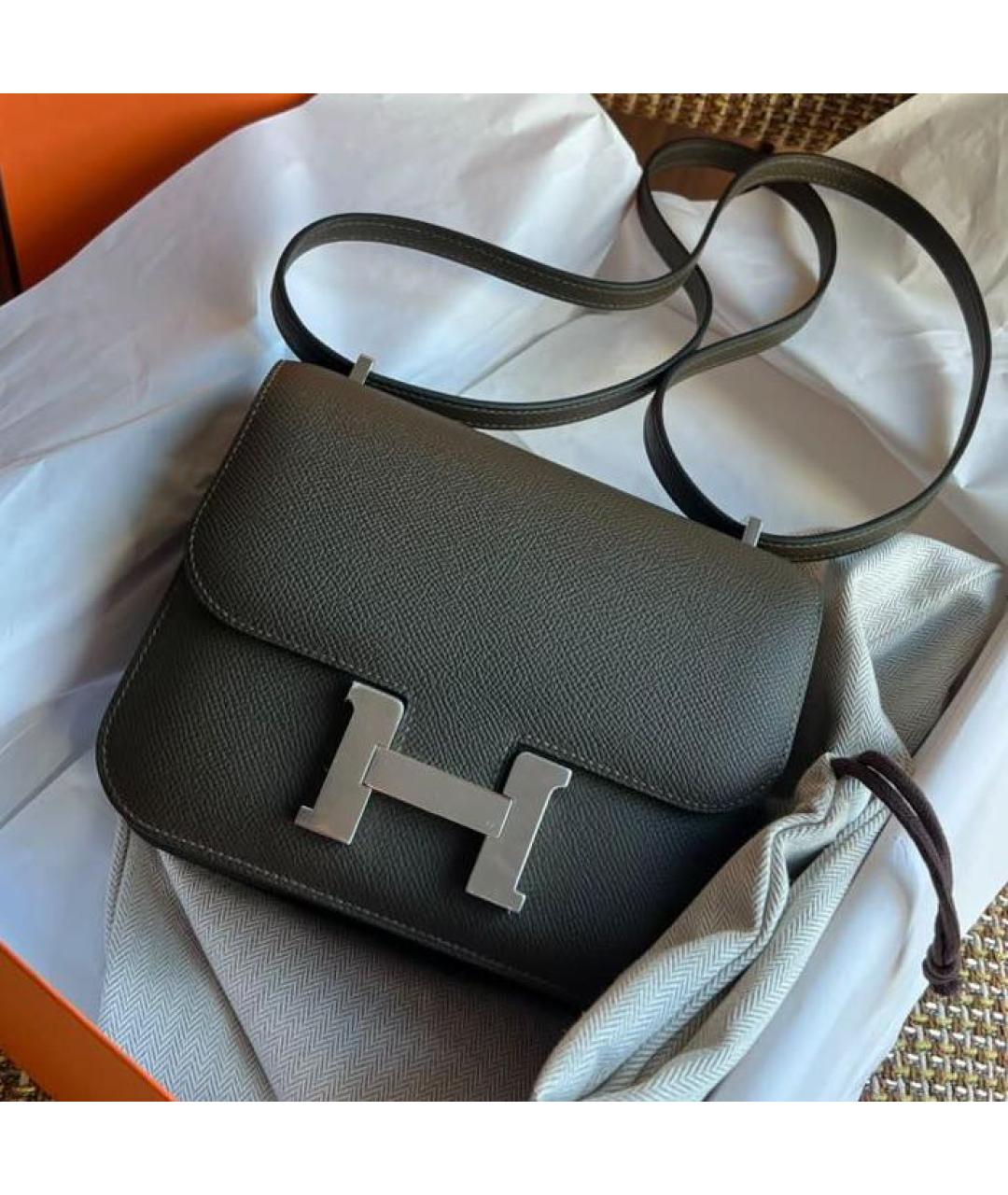 HERMES Кожаная сумка через плечо, фото 8