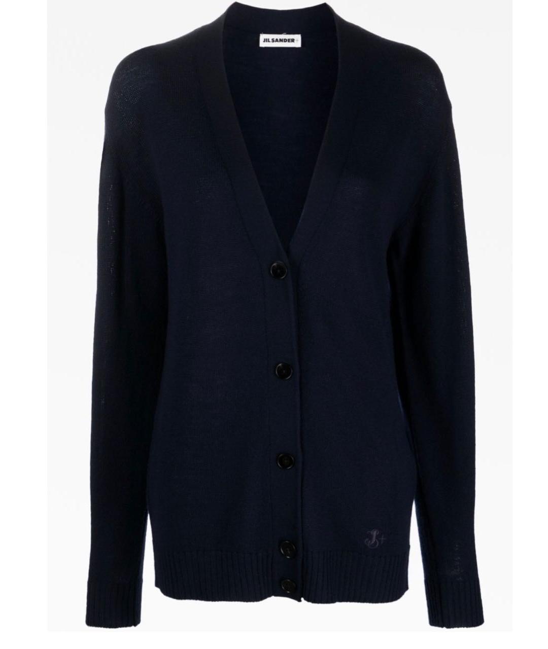 JIL SANDER Черный шерстяной кардиган, фото 6