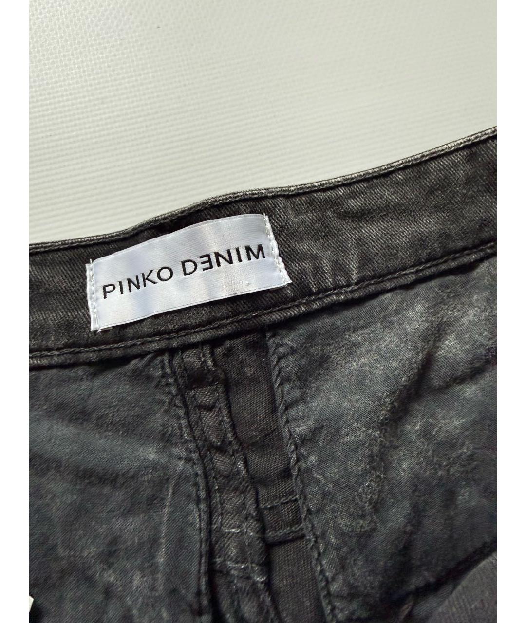 PINKO Серые деним шорты, фото 3