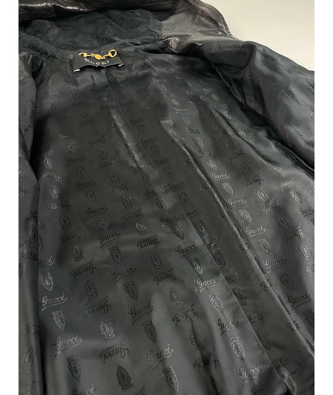 GUCCI Черная кожаная куртка, фото 8