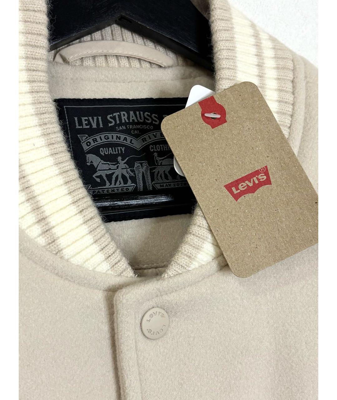 LEVI'S Бежевая полиэстеровая куртка, фото 3