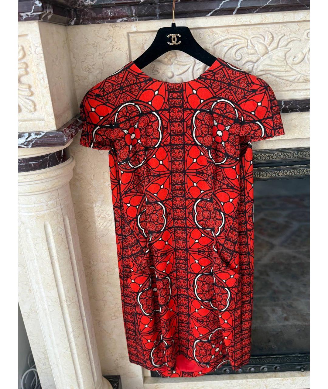 ALEXANDER MCQUEEN Красное коктейльное платье, фото 7