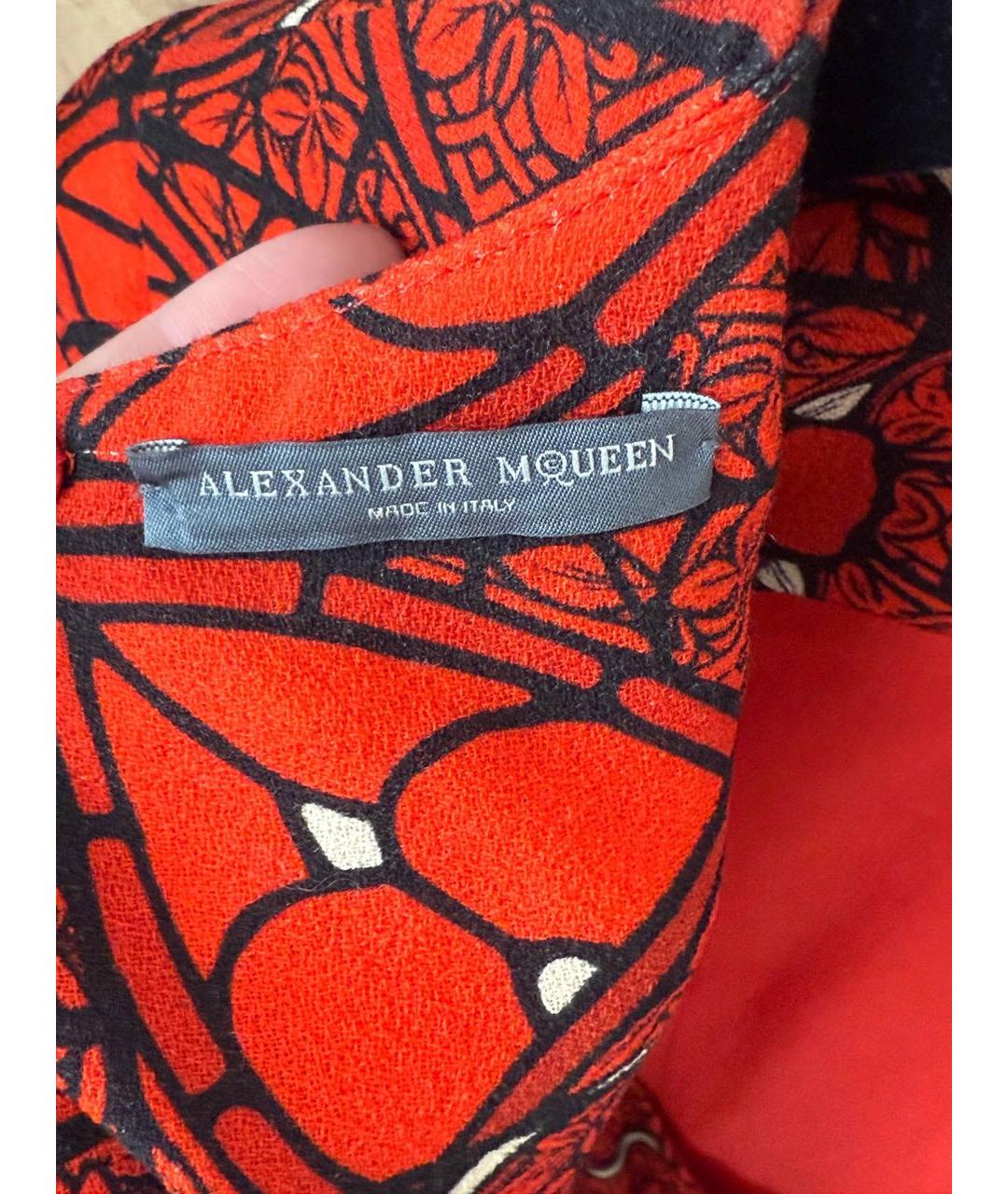 ALEXANDER MCQUEEN Красное коктейльное платье, фото 6