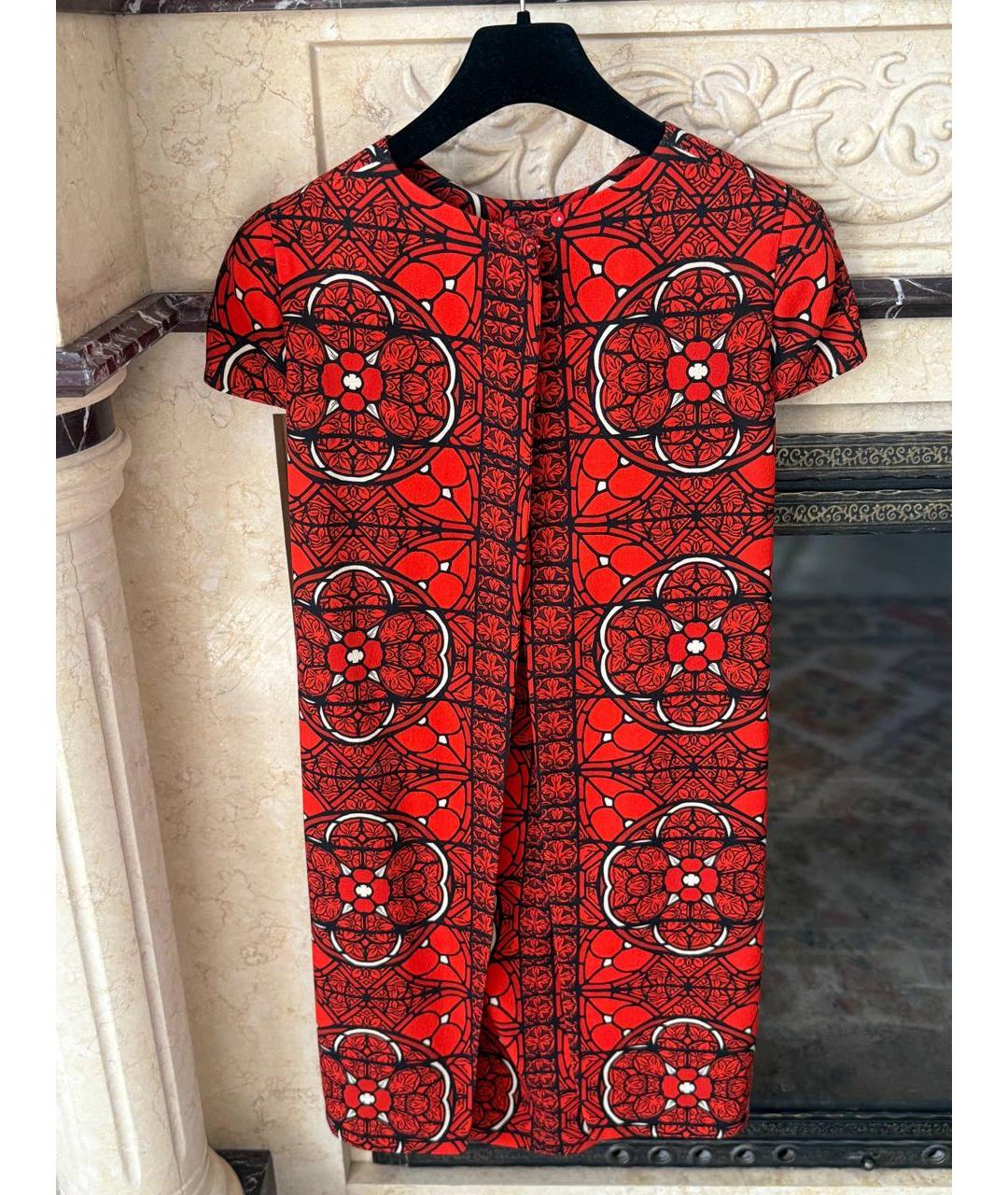 ALEXANDER MCQUEEN Красное коктейльное платье, фото 2