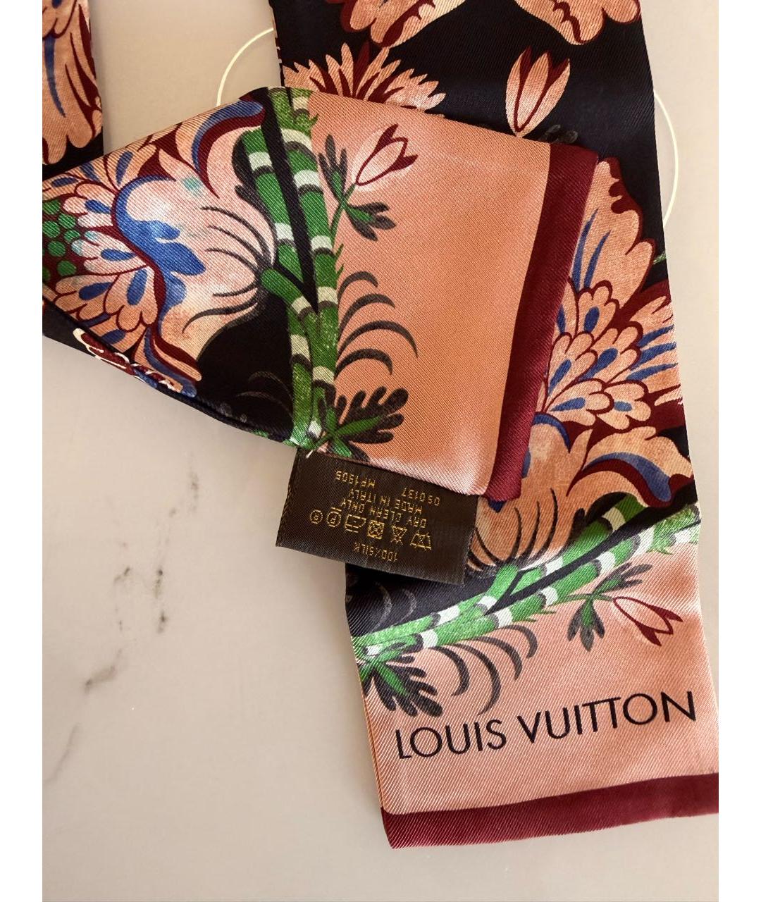 LOUIS VUITTON Мульти шелковый платок, фото 4