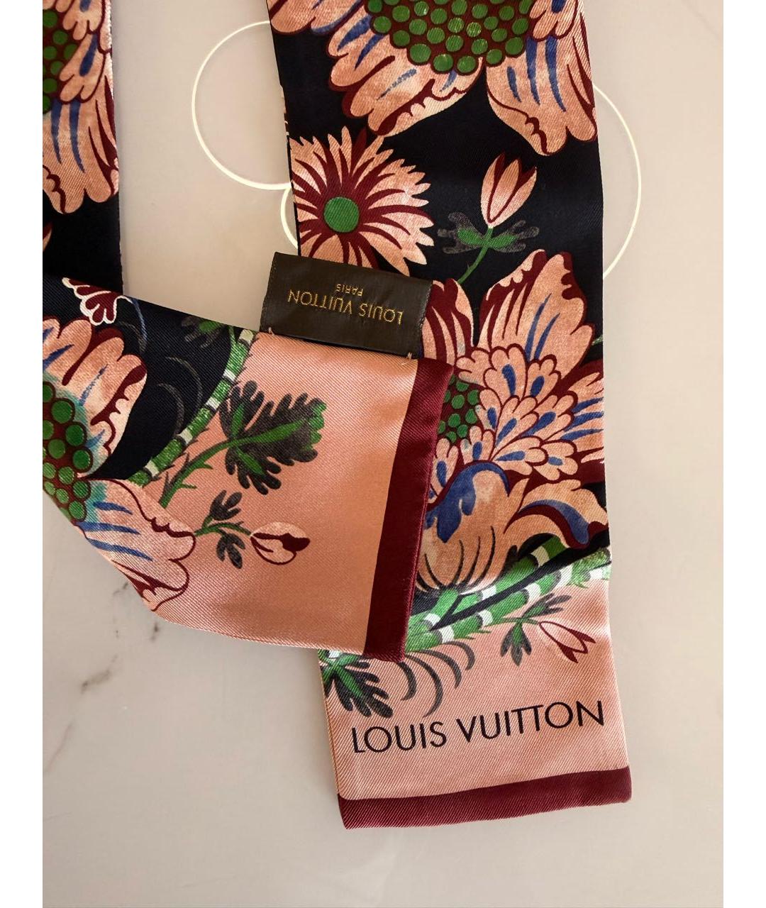 LOUIS VUITTON Мульти шелковый платок, фото 3