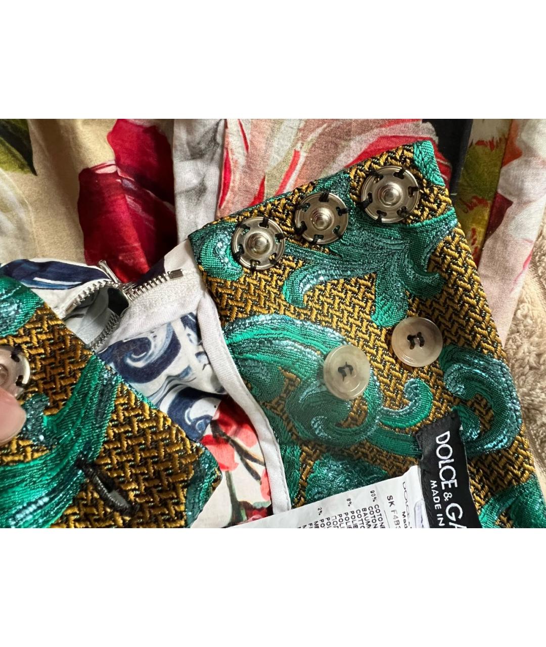 DOLCE&GABBANA Хлопковая юбка макси, фото 6