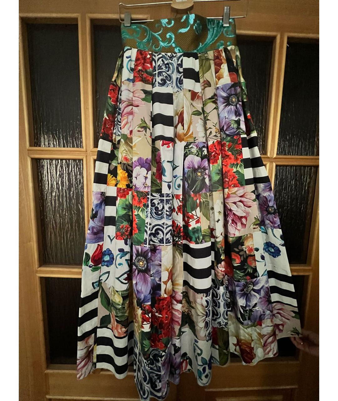 DOLCE&GABBANA Хлопковая юбка макси, фото 2