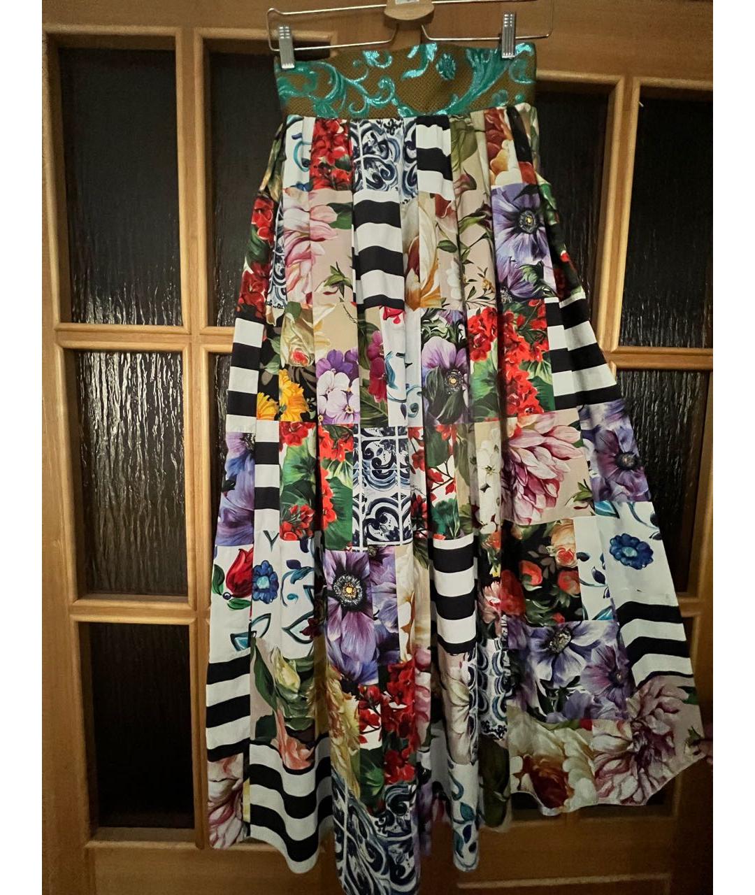 DOLCE&GABBANA Хлопковая юбка макси, фото 8
