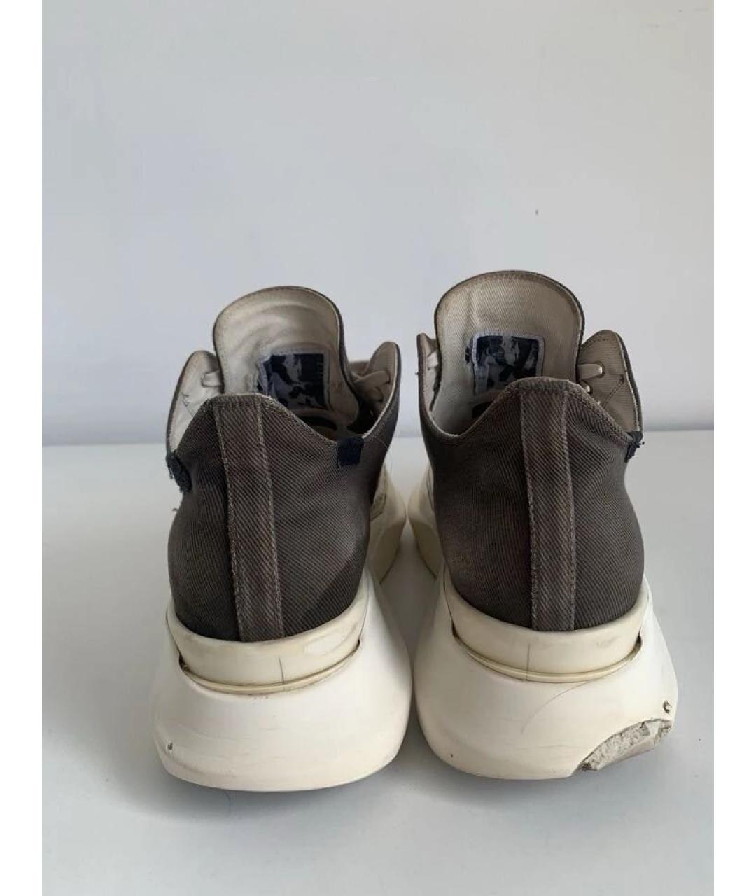 RICK OWENS Черные высокие кроссовки / кеды, фото 3