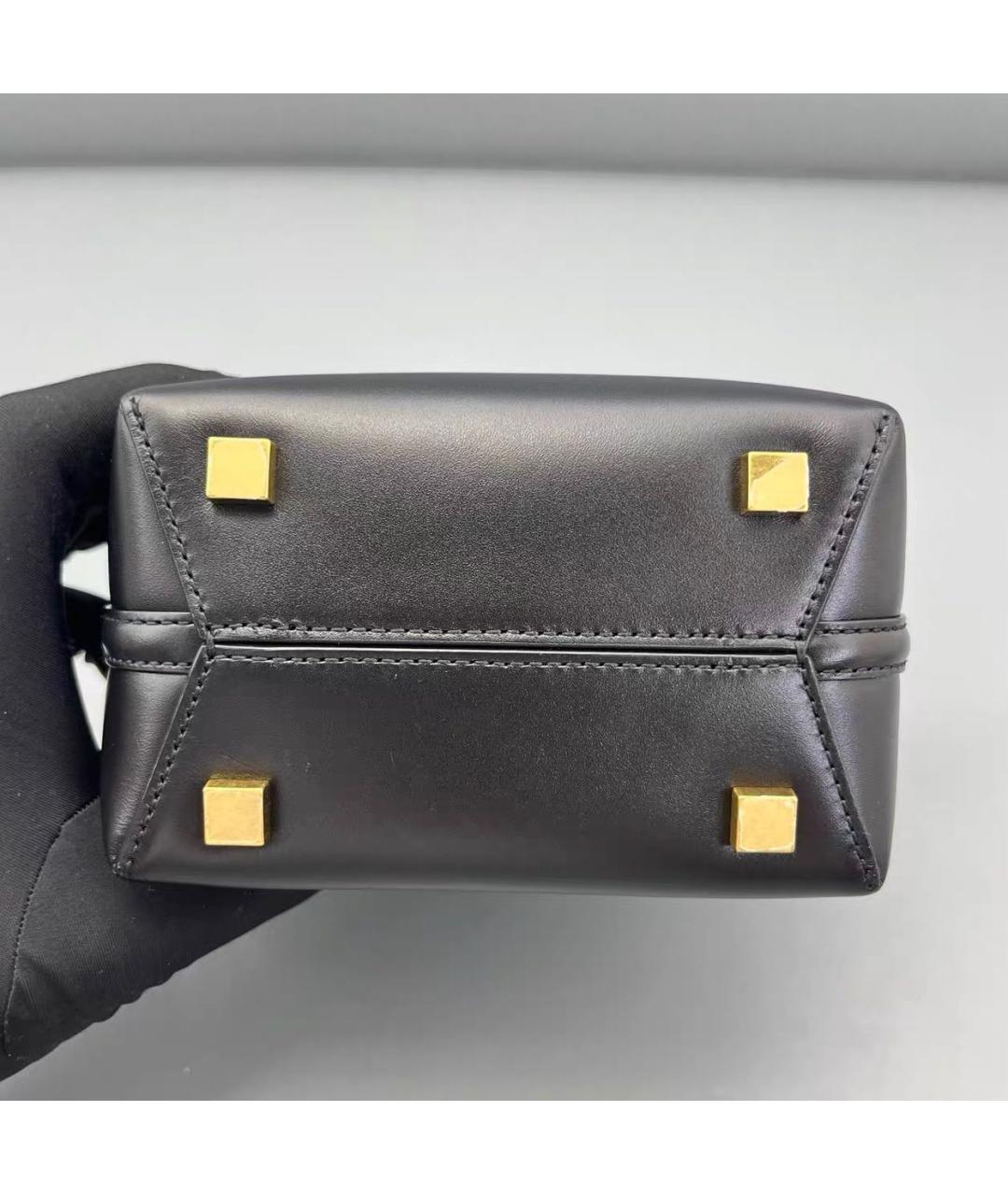 SAINT LAURENT Черная кожаная сумка тоут, фото 6