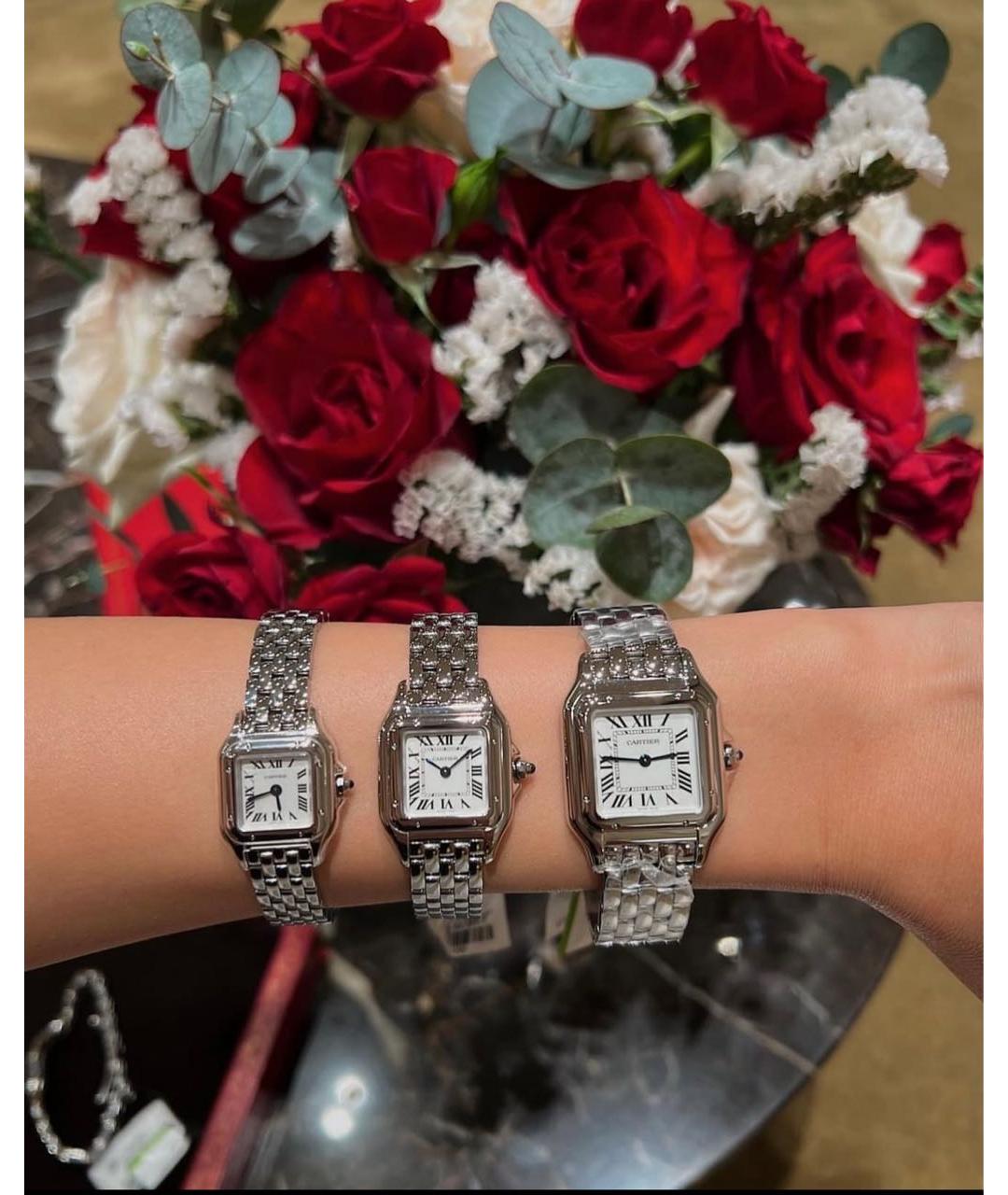 CARTIER Серебряные часы, фото 7