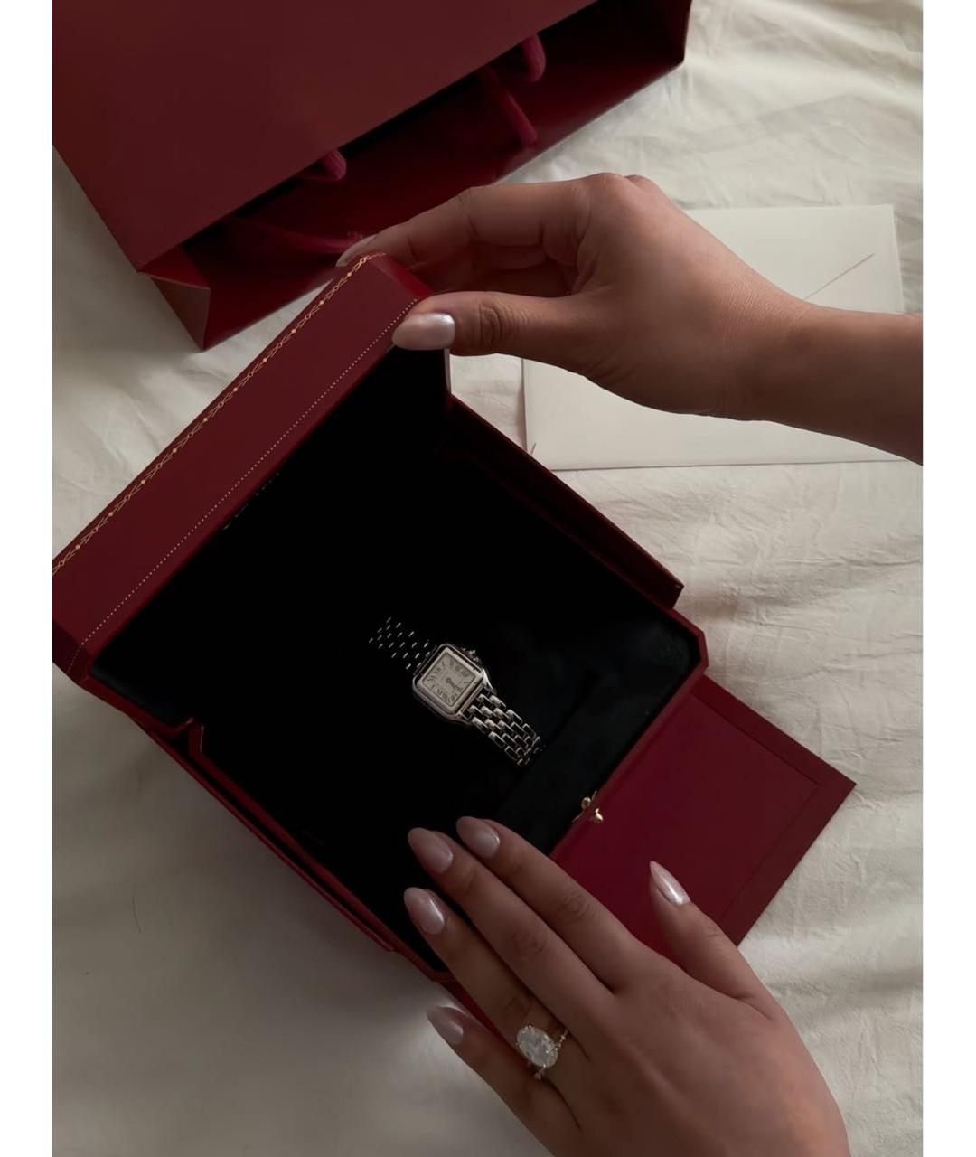 CARTIER Серебряные часы, фото 2