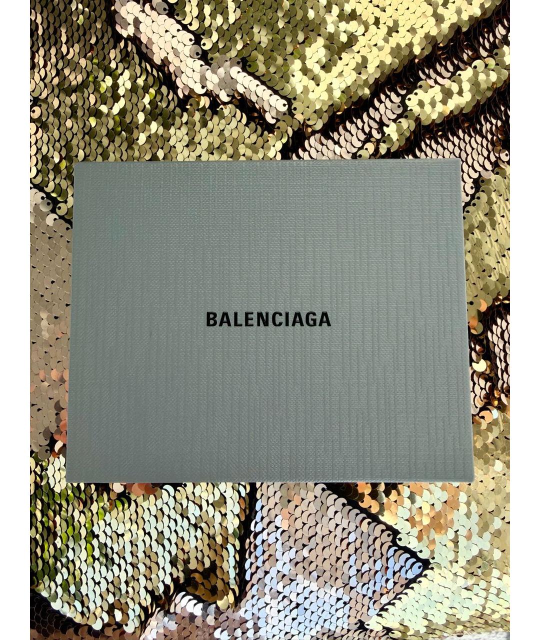 BALENCIAGA Золотые латунные серьги, фото 5