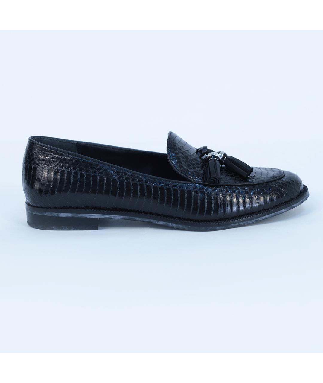 RALPH LAUREN Черные кожаные лоферы, фото 2