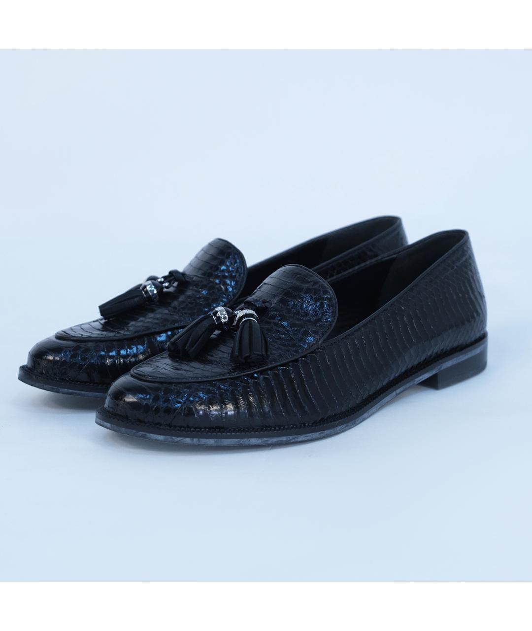 RALPH LAUREN Черные кожаные лоферы, фото 3