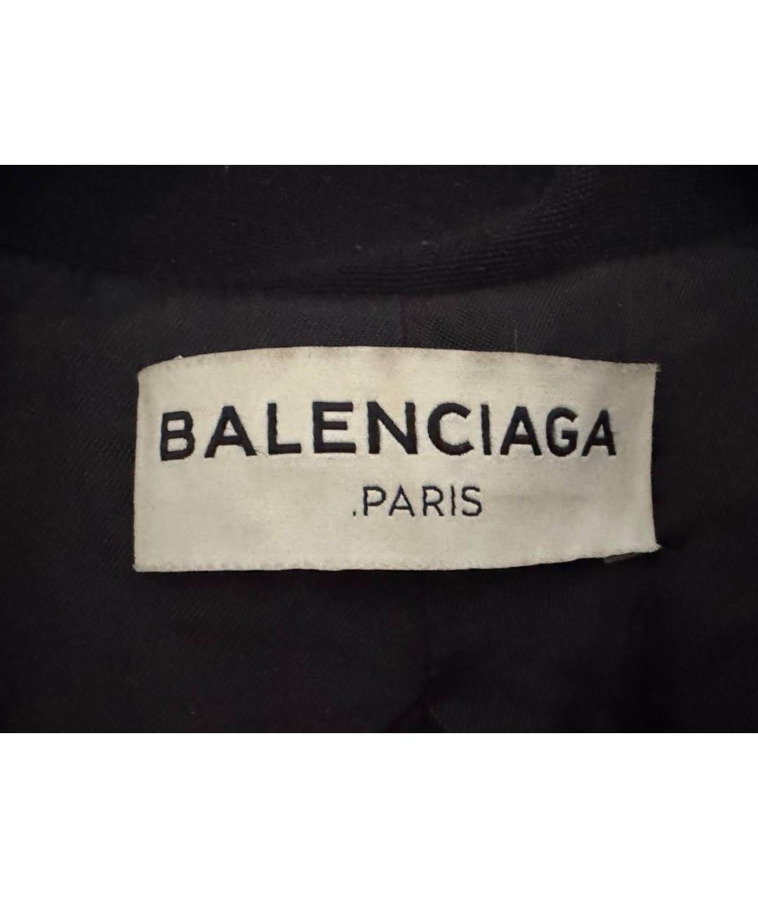 BALENCIAGA Черный вискозный жакет/пиджак, фото 3