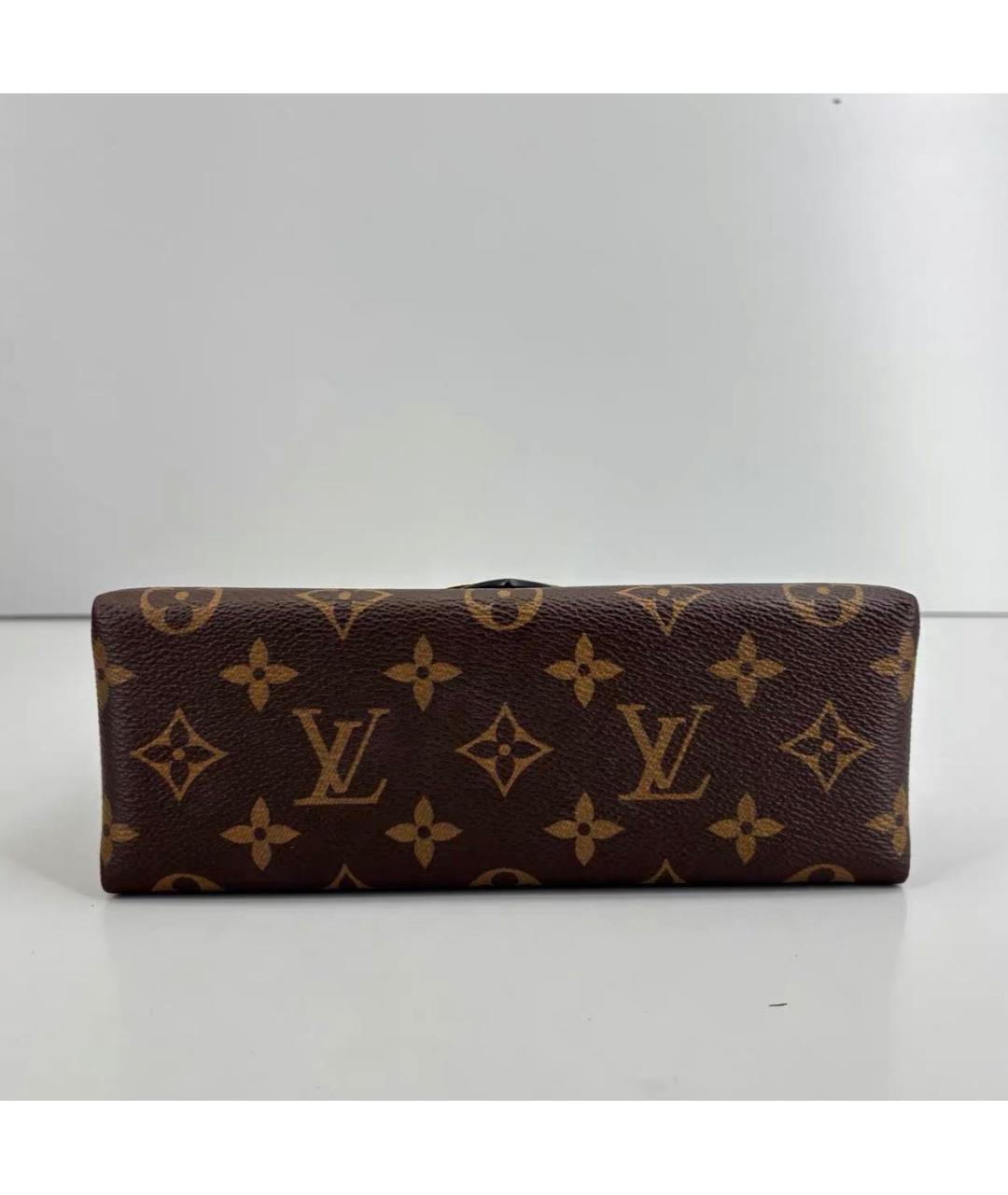 LOUIS VUITTON Коричневая сумка с короткими ручками из канвы, фото 3