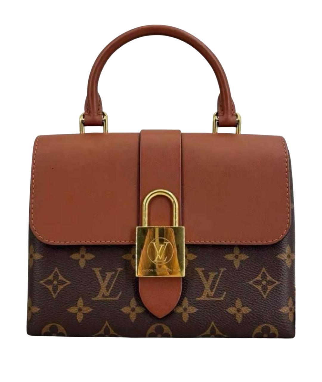 LOUIS VUITTON Коричневая сумка с короткими ручками из канвы, фото 1