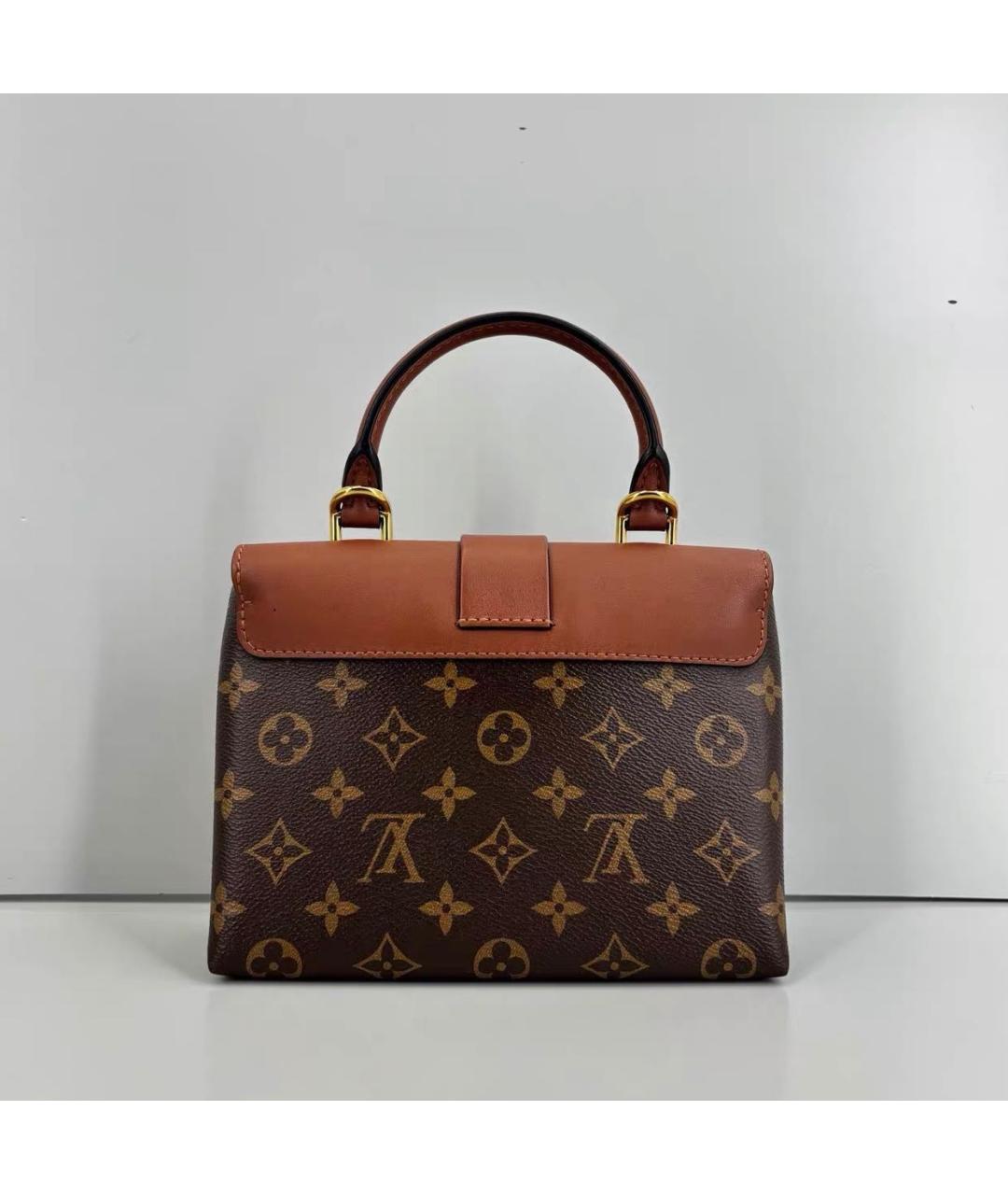 LOUIS VUITTON Коричневая сумка с короткими ручками из канвы, фото 2