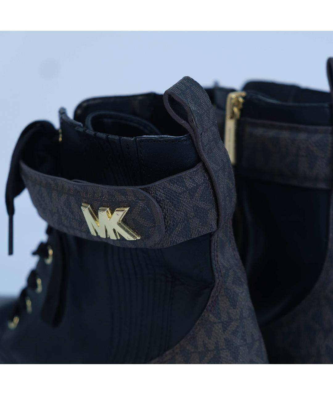 MICHAEL KORS Черные кожаные ботинки, фото 6