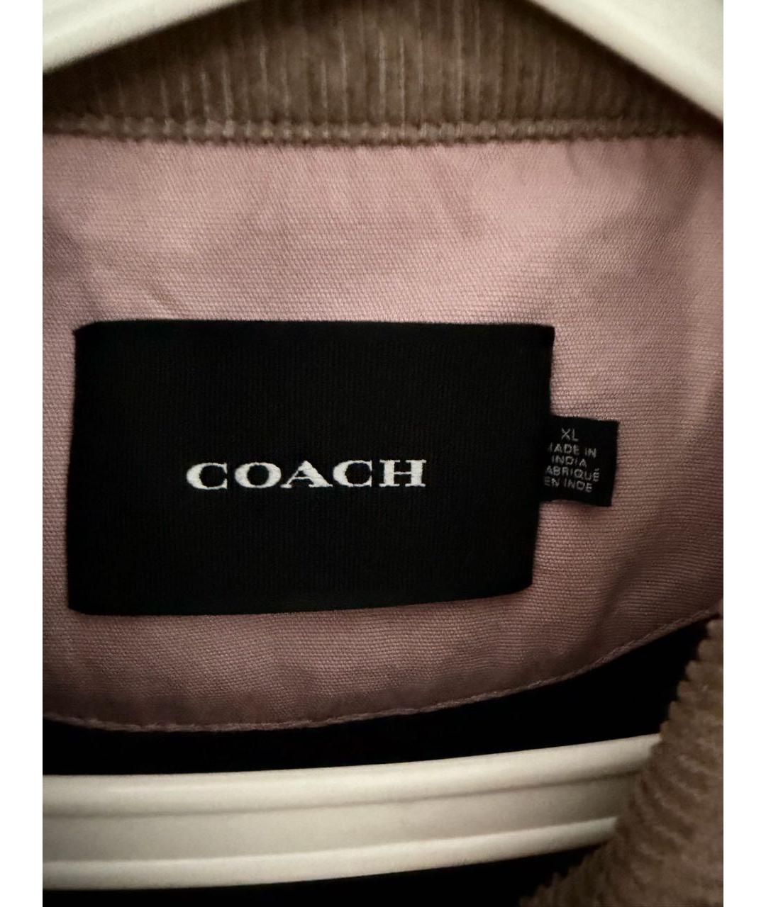COACH Розовая хлопковая куртка, фото 5