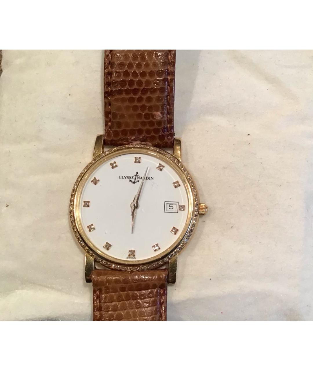 Ulysse Nardin Золотые часы из желтого золота, фото 5