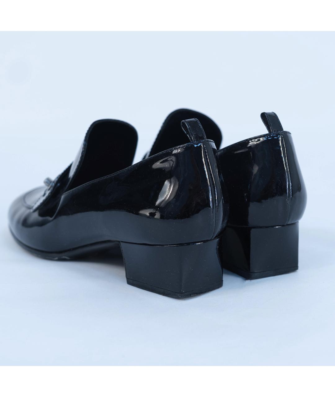 CHANEL Черные туфли из лакированной кожи, фото 7