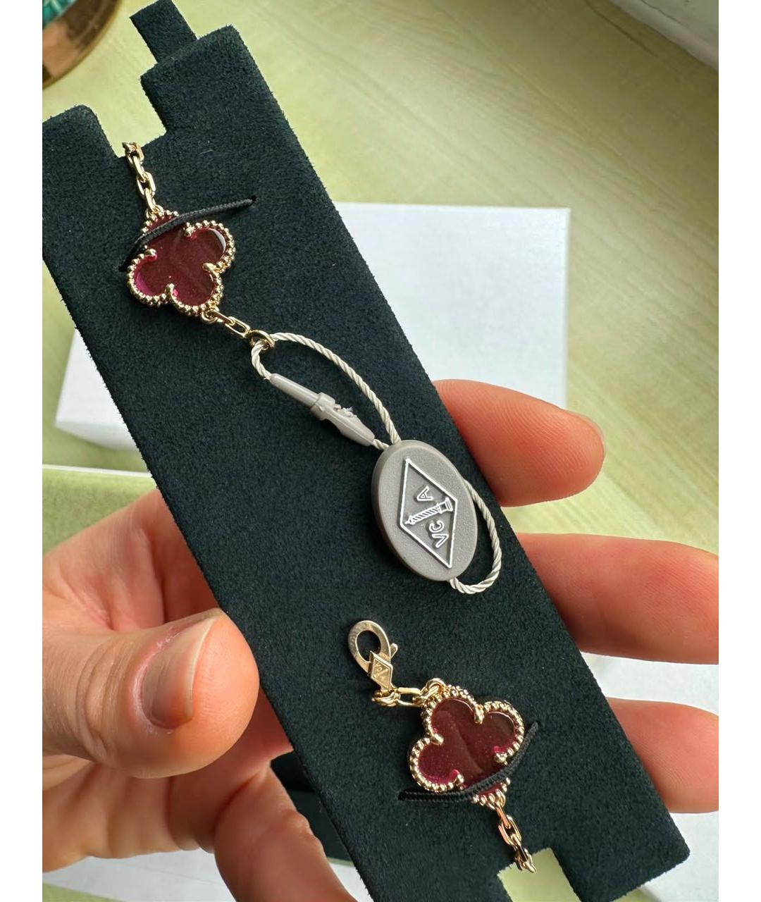 VAN CLEEF & ARPELS Розовый браслет из желтого золота, фото 5