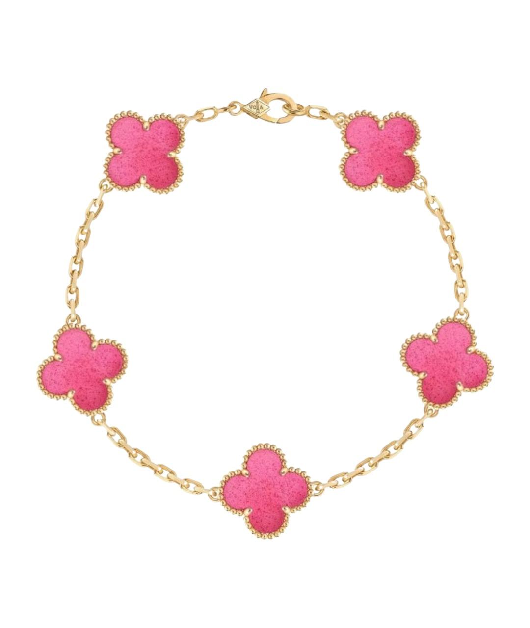 VAN CLEEF & ARPELS Розовый браслет из желтого золота, фото 1
