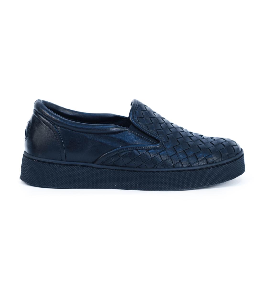 BOTTEGA VENETA Черные кожаные слипоны, фото 8