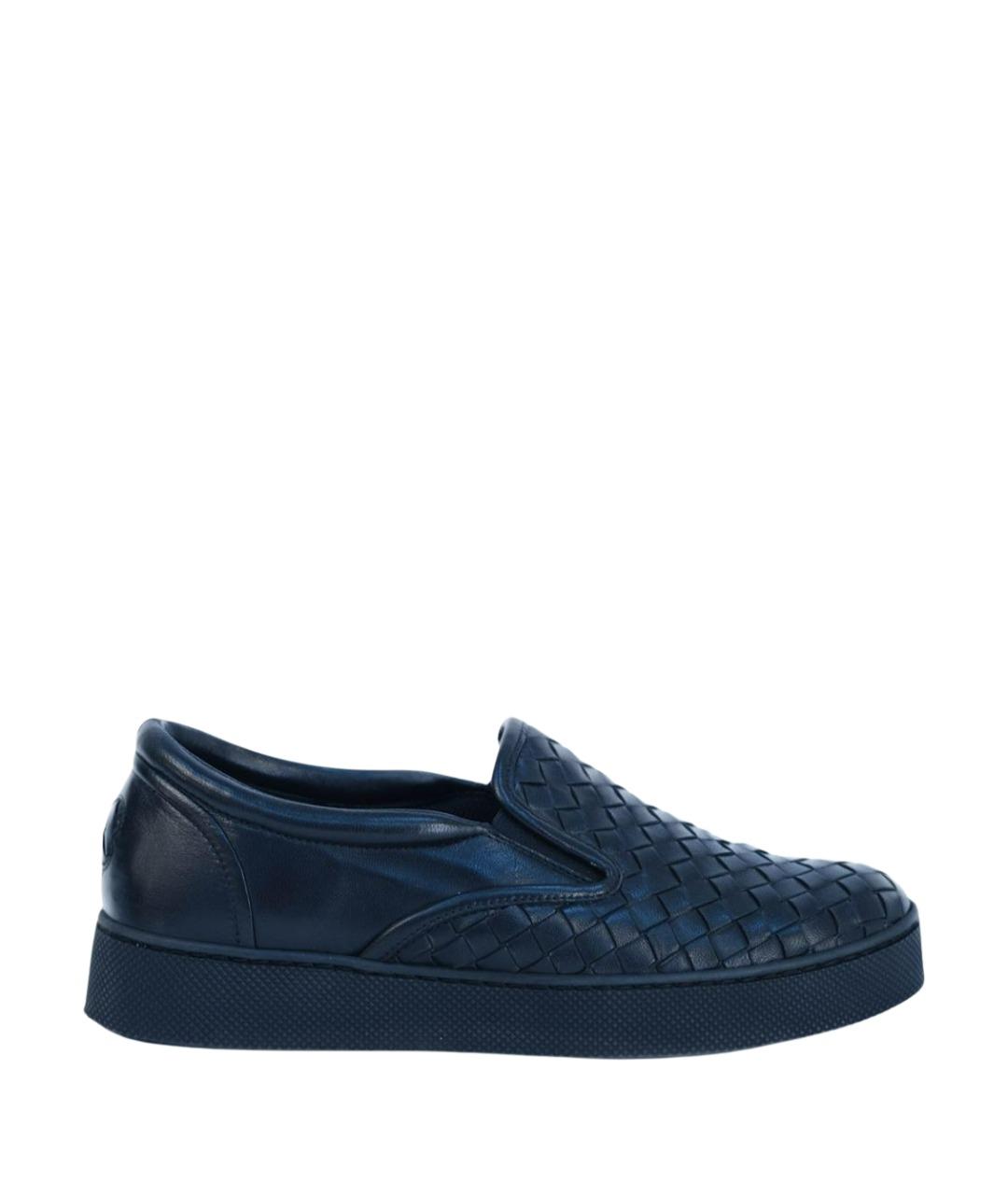 BOTTEGA VENETA Черные кожаные слипоны, фото 1