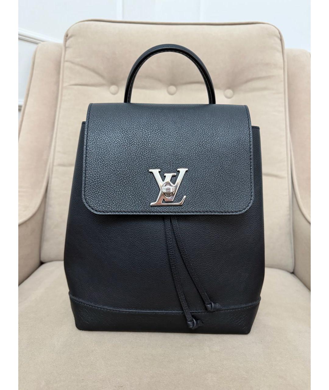 LOUIS VUITTON Черный кожаный рюкзак, фото 9