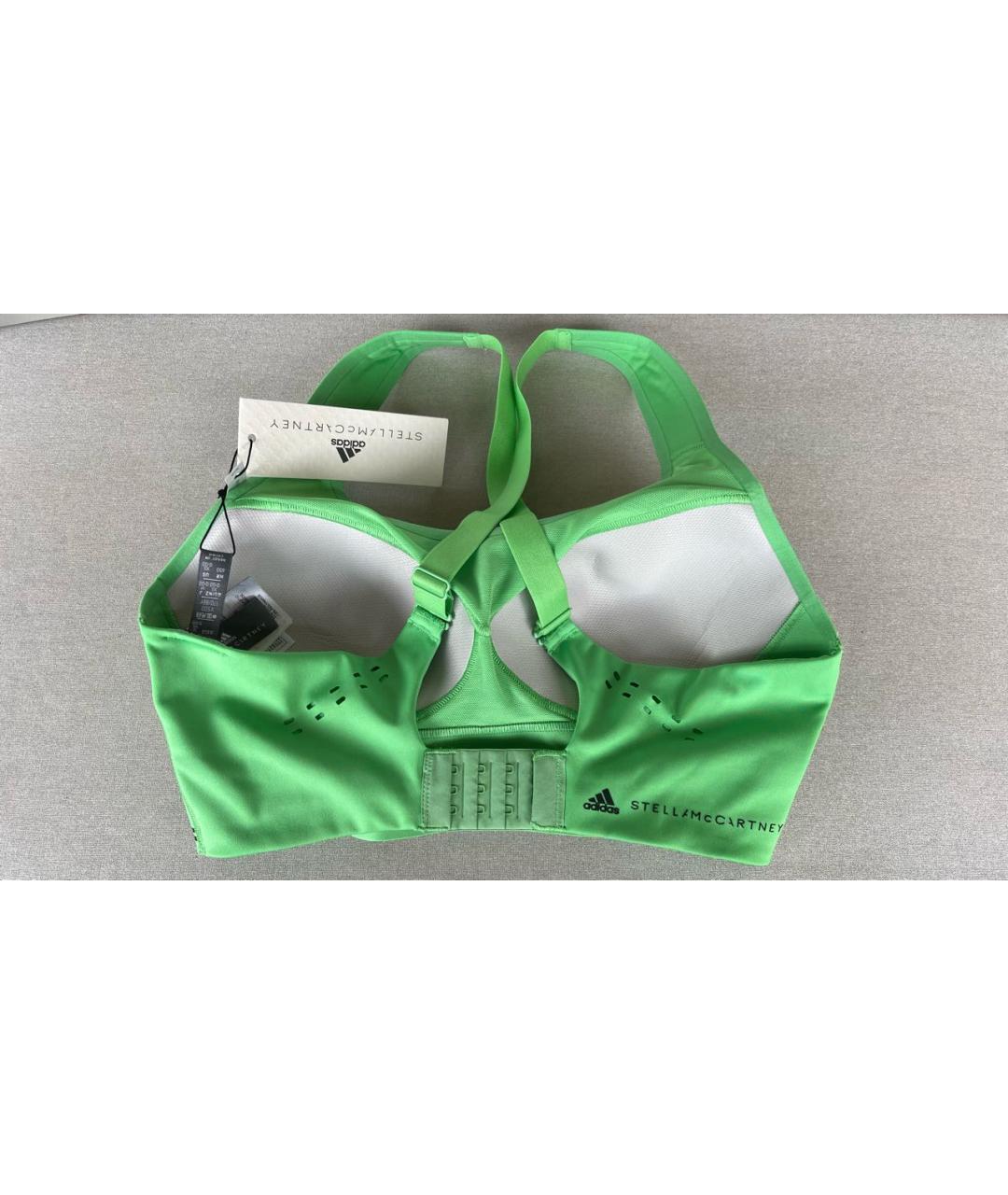 ADIDAS BY STELLA MCCARTNEY Салатовая полиэстеровая майка, фото 2