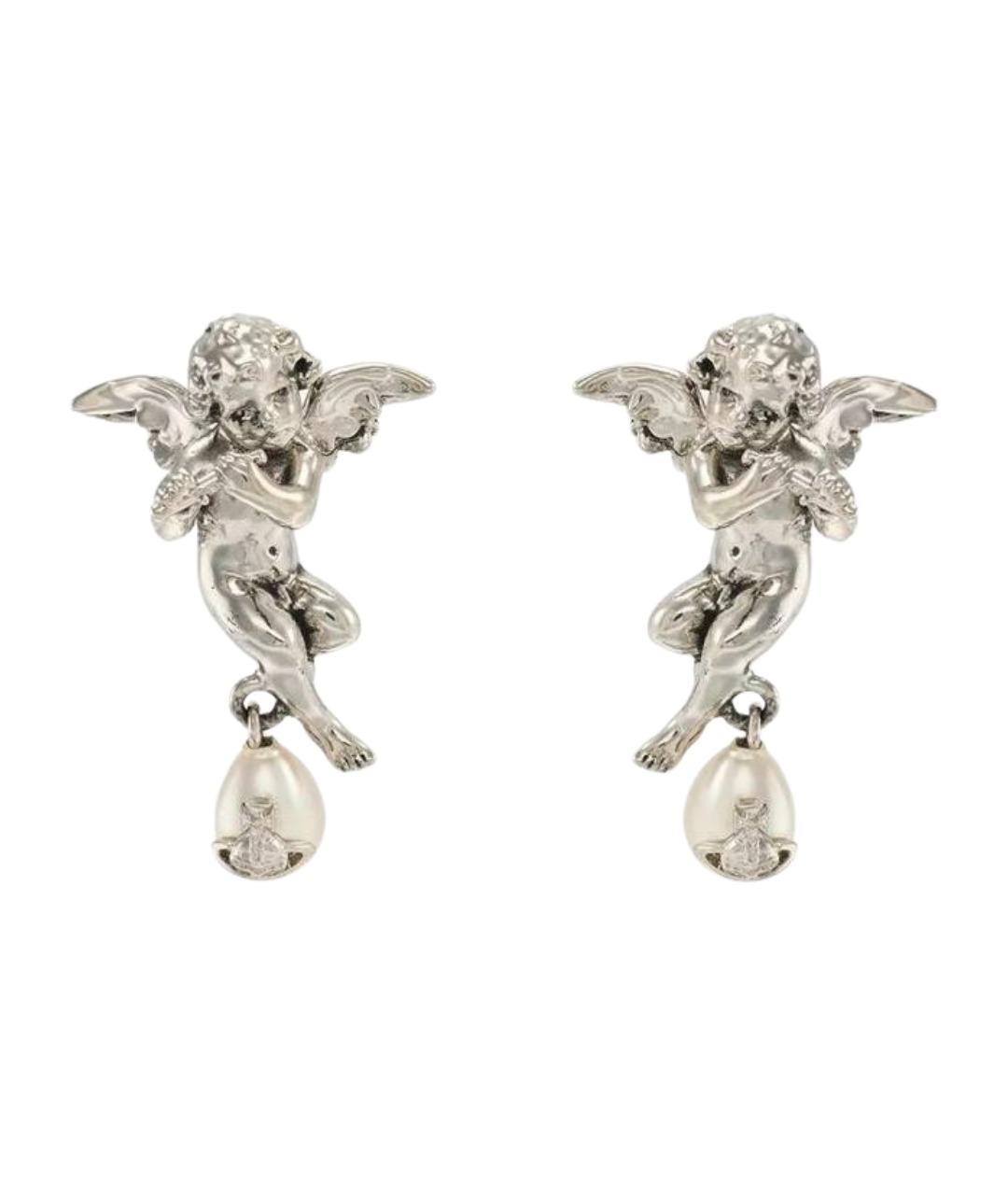VIVIENNE WESTWOOD Серебряные латунные серьги, фото 1