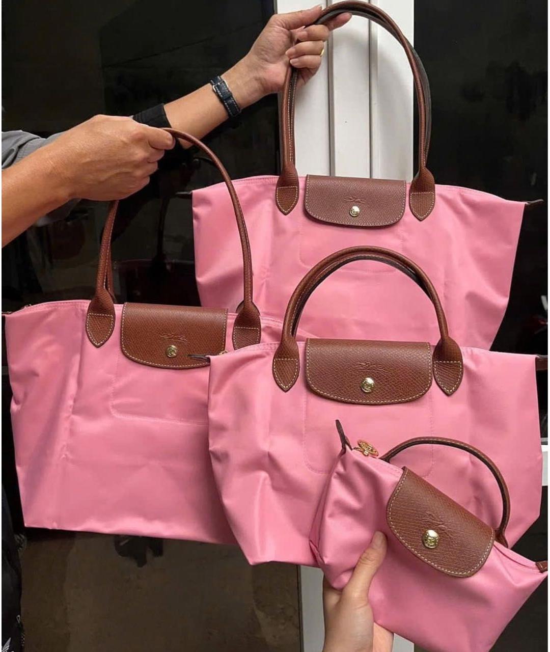 LONGCHAMP Розовая сумка тоут, фото 7