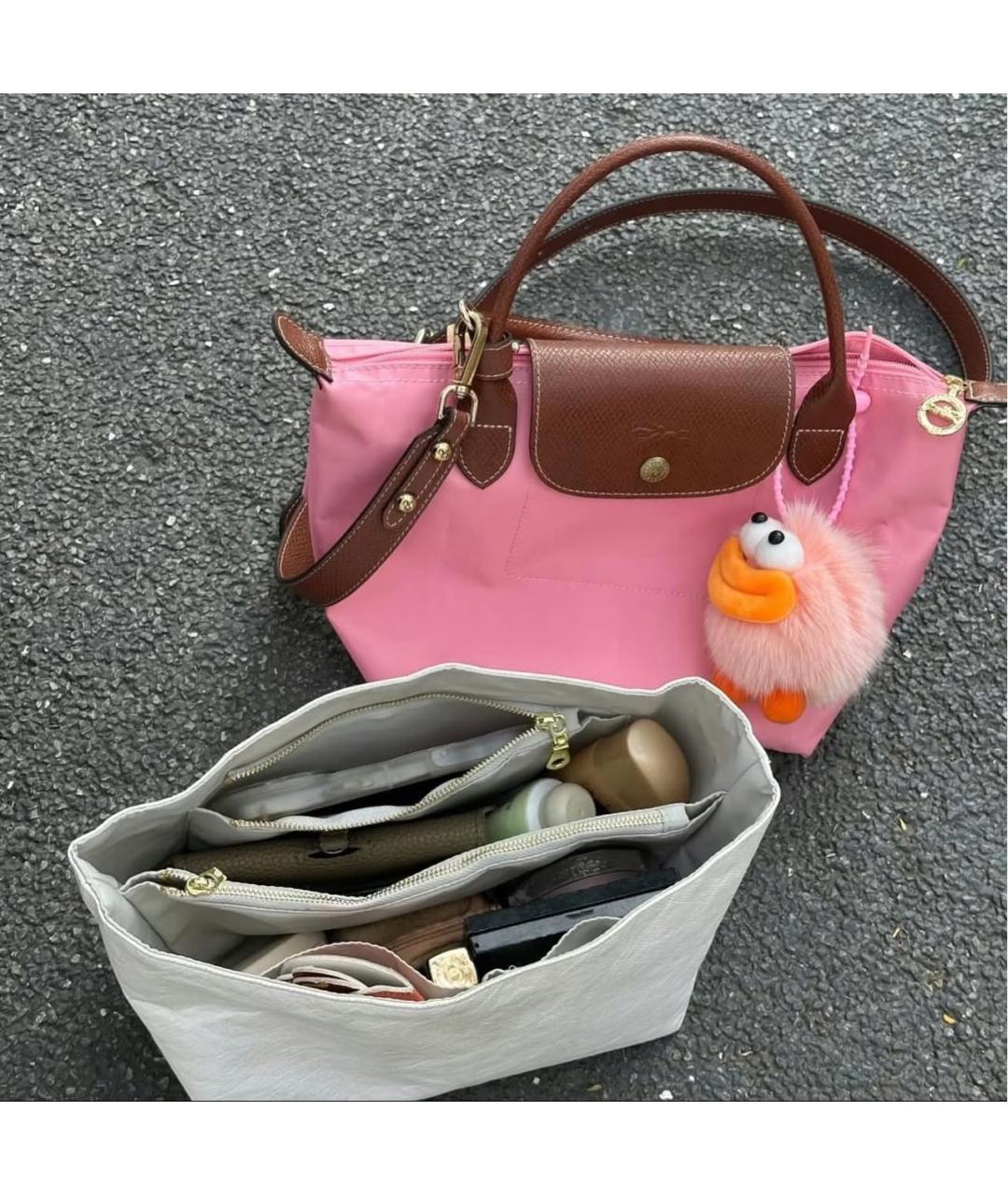 LONGCHAMP Розовая сумка тоут, фото 6