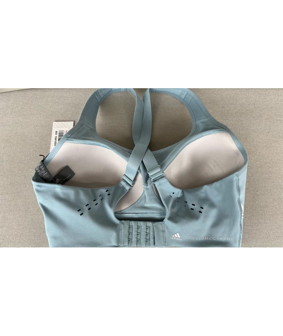 ADIDAS BY STELLA MCCARTNEY Голубая полиэстеровая майка, фото 2